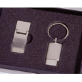 Money Clip & Rectangle Key Tag Gift Set